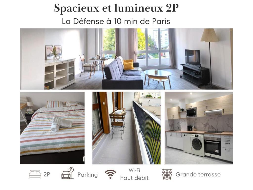 Evasion La Defense - Balcon & Wi-fi, A 10 Min De Paris Apartment